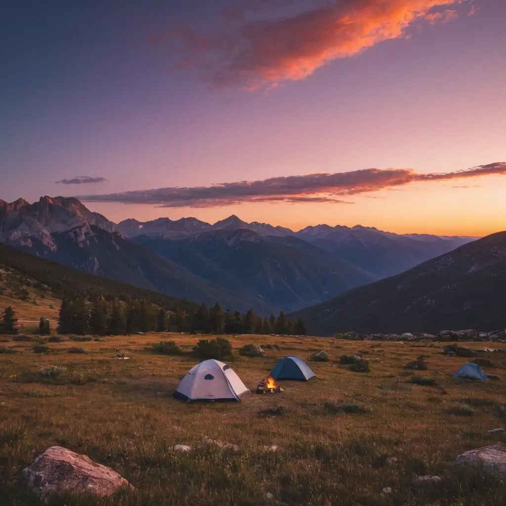 Camping under the stars